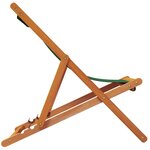 vidaXL Chaises de plage pliables lot de 2 vert tissu