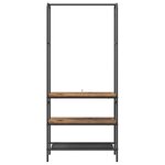 vidaXL Porte-vêtements Bois ancien 77 x 30 x 171 cm Bois d'ingénierie