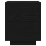 vidaXL Cabinet de chevet avec tiroir avec Chêne noir 45 x 40 x 55 cm