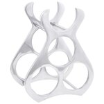 vidaXL Étagère à vin Argent 23 x 14 x 28 cm Aluminium