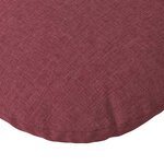 vidaXL Coussins de siège 2 Pièces Bordeaux Ø80 x 29 cm tissu