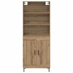 vidaXL Haut Armoire Chêne artisanal 69 5 x 34 x 180 cm