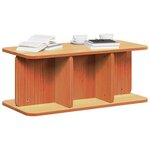 vidaXL Table basse Brun cire 80 x 39 5 x 33 5 cm Bois massif en pin