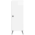 vidaXL Buffet Blanc brillant 33 x 34 5 x 90 cm Bois d'ingénierie