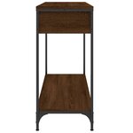 vidaXL Table console chêne marron 100x34 5x75 cm bois d'ingénierie
