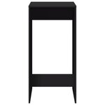 vidaXL Table de bar noir 51x50x103 5 cm bois d'ingénierie
