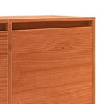 vidaXL Meuble TV Marron 156 x 37 x 45 cm Bois de pin massif