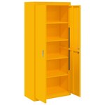 vidaXL Armoire de rangement 2 Pièces Jaune moutarde 80 x 40 x 180 cm