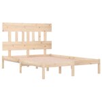 vidaXL Cadre de lit bois massif 120x190 cm petit double
