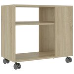 vidaXL Table d'appoint Chêne sonoma 70x35x55 cm Bois d'ingénierie