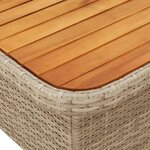 vidaXL Salon de jardin avec coussins 3 Pièces beige résine tressée