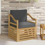vidaXL Canapé d’extérieur Polyester Blanc et anthracite