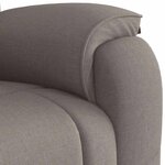 vidaXL Fauteuil inclinable Taupe Tissu