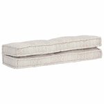 vidaXL Coussin de canapé palette Marron clair Tissu Patchwork