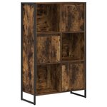 vidaXL Bibliothèque Chêne Fumé 68 x 30 x 108.5 cm Bois d'ingénierie