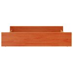vidaXL Tiroirs de lit 2 Pièces cire marron bois de pin massif
