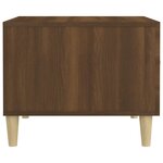 vidaXL Tables basses 2 Pièces chêne marron 50x50x40 cm bois d'ingénierie