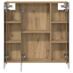 vidaXL Armoire Miroir de Salle de Bain Chêne artisan 70 x 14 5 x 70 cm