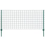 vidaXL Clôture Euro Acier 20x1 2 m Vert