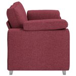 vidaXL Canapé Loveseat Rouge Vin 140 cm Tissu