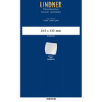 Bandes double soudure 265 x 135 mm pour blocs  carnets de timbres. Fond - Transparent