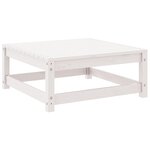 vidaXL Salon de jardin 2 Pièces blanc bois de pin massif
