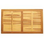 vidaXL Plateau de table 120x70x2 2 cm en teck massif
