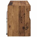 vidaXL Meuble TV mural Bois Ancien 80 x 30 x 40 cm Bois d'ingénierie