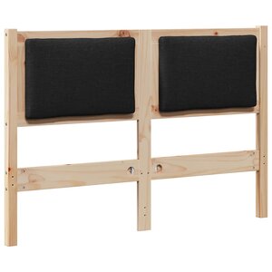 vidaXL Tête de lit Autre Marron 135 cm Bois massif en pin