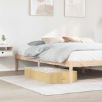 vidaXL Boîte de rangement avec fenêtre transparente Crème