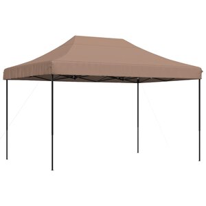 vidaXL Tente de fête 279 x 410 x 315 cm Marron Tissu Oxford
