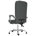 Fauteuil de massage inclinable de bureau informatique étude foncé tissu gris 02_0025389