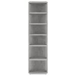 vidaXL Armoire à chaussures Gris béton 27 5x27x102cm Bois d'ingénierie