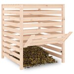 vidaXL Composteur 82 5x82 5x99 5 cm Bois massif de pin