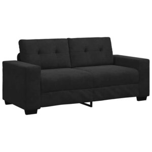 vidaXL Canapé causeuse noir 140 cm velours