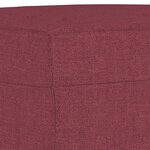 vidaXL Repose-pied Rouge bordeaux 70x55x41 cm Tissu