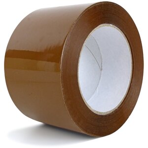 Ruban adhésif polypropylène économique – 6 rouleaux 75 mm x 100 m havane – Bulteau Systems