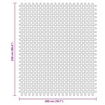 vidaXL Tapis de sol de camping vert 2 5x2 m