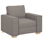 vidaXL Ensemble de Canapés 3 Pièces Taupe 220 x 78 x 84 cm tissu