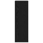vidaXL Support de Plante 2 Pièces Chêne noir 33 x 33 x 100 cm