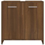 vidaXL Armoire de bain Chêne marron 60x33x60 cm Bois d'ingénierie