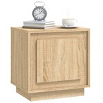 vidaXL Tables de chevet 2Pièces chêne sonoma 44x35x45cm bois d'ingénierie