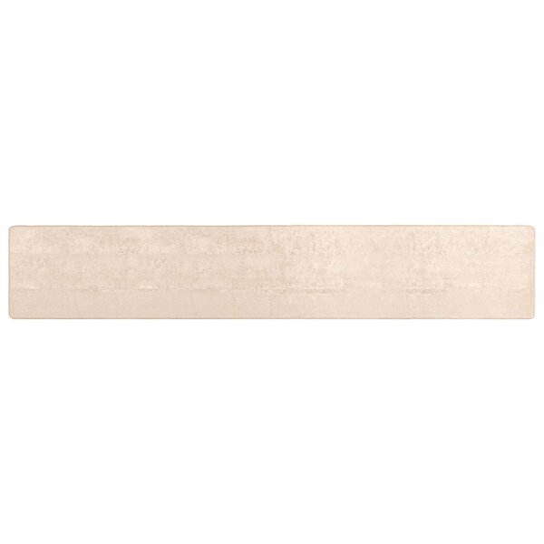 vidaXL Coureur de Tapis MARSA Crème 100 x 450 cm Polyester et PVC