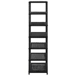 vidaXL Étagère à chaussures Noir 50x30x120 cm Résine tressée
