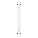 vidaXL Pieds de table basse 2 pièces Blanc 50 x (42-43 3) cm Acier