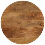 vidaXL Dessus de table Ø 60x2 5 cm rond bois de manguier massif