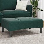 vidaXL Repose-pied vert foncé 77x55x31 cm velours