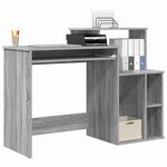 vidaXL Bureau Gris Sonoma 120 5 x 44 x 88 5 cm Bois d'ingénierie