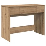 vidaXL Table de Toilette avec tiroir chêne artisanal 100 x 45 x 76 cm