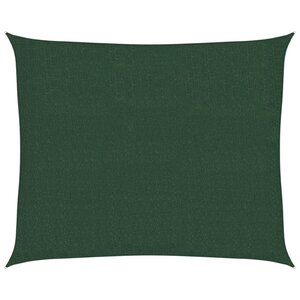 vidaXL Voile d'ombrage 160 g/m² Vert foncé 2 5x3 m PEHD